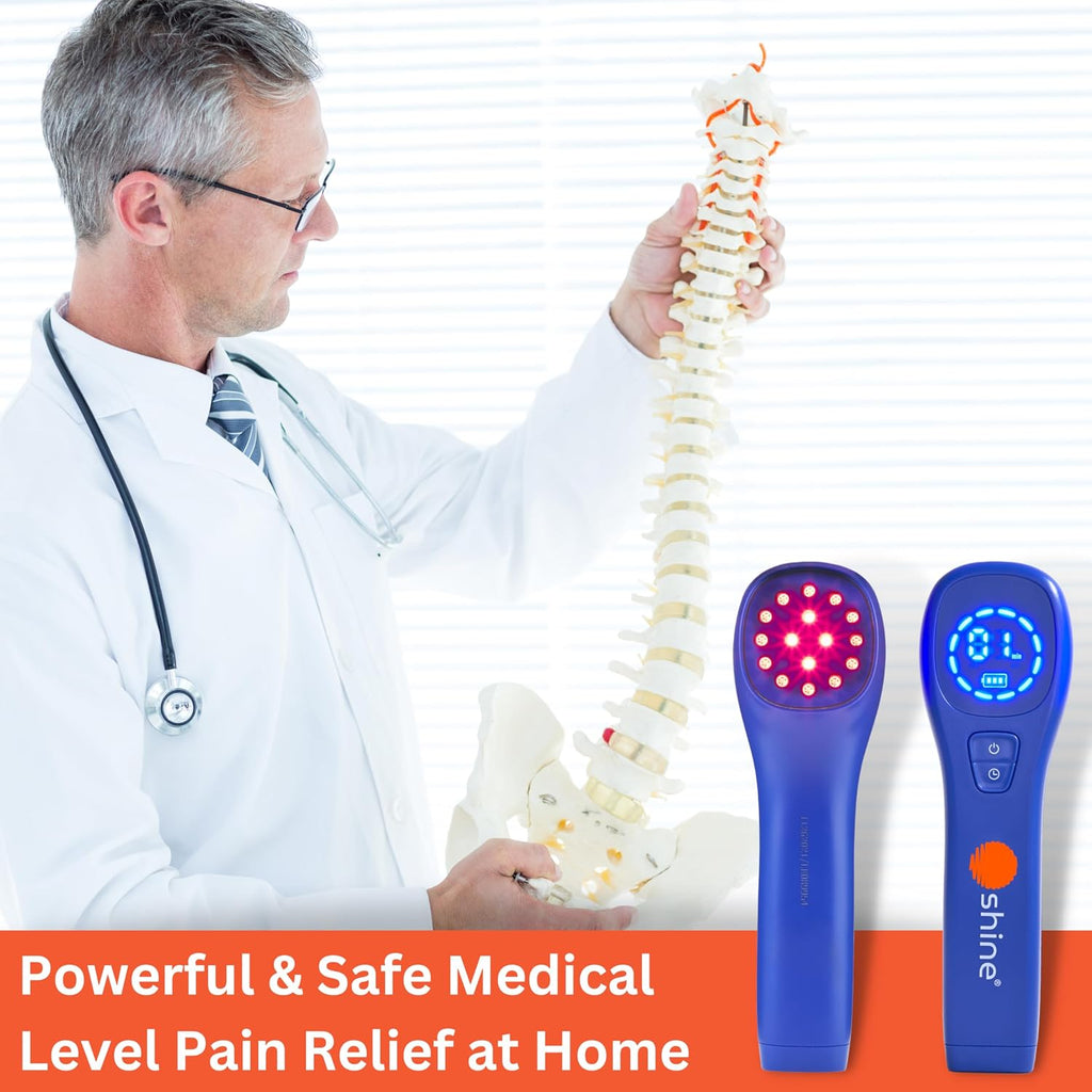 SHINE® Relief Handheld Red & Infrared LED Light Therapy with DeepBio™
