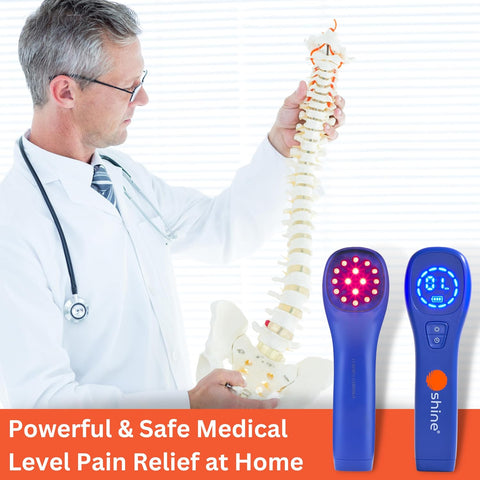 SHINE® Relief Handheld Red & Infrared LED Light Therapy with DeepBio™