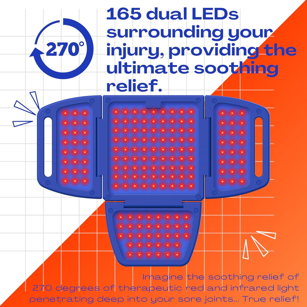 Flex™ by Shine® 4-Panel Adaptive LED Red & Infrared Light Therapy Wrap with DeepPower™