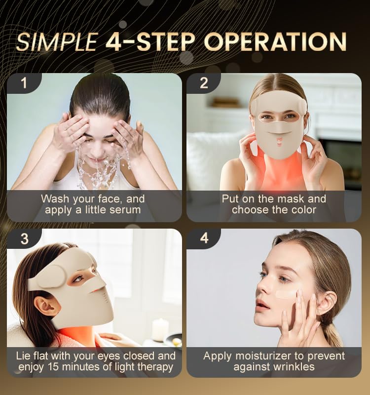 RENEW™ by Shine® LED Face Mask | 9 Light Modes Powered by DeepBio™ - Off-White Color