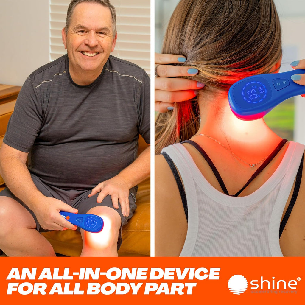 SHINE® Relief Handheld Red & Infrared LED Light Therapy with DeepBio™