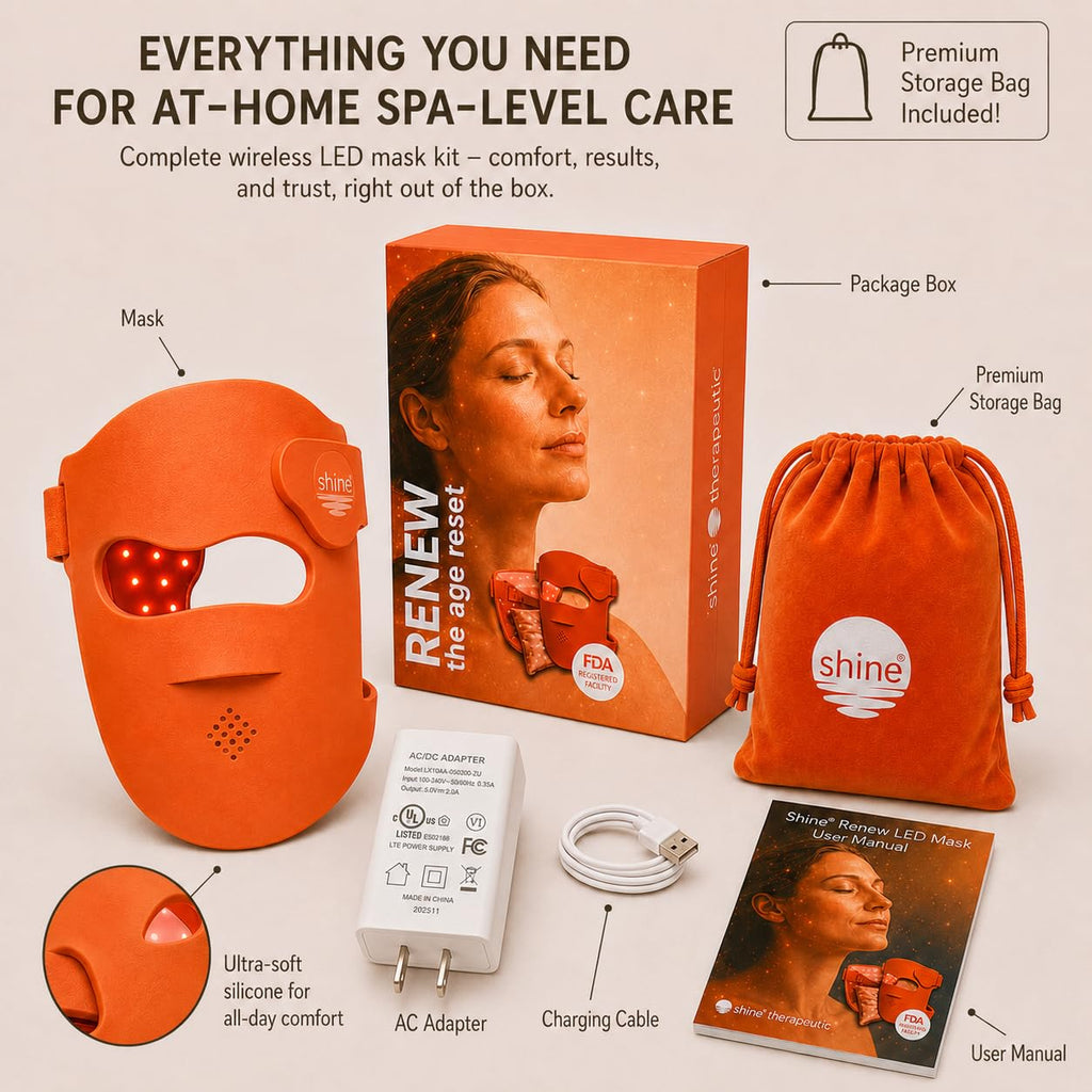 SHINE RENEW LED Face Mask | 9 Light Modes Powered by DeepBio™