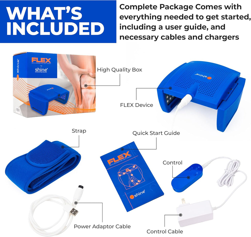 Flex™ by Shine® 4-Panel Adaptive LED Red & Infrared Light Therapy Wrap with DeepPower™
